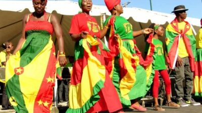 Grenada women in national dress