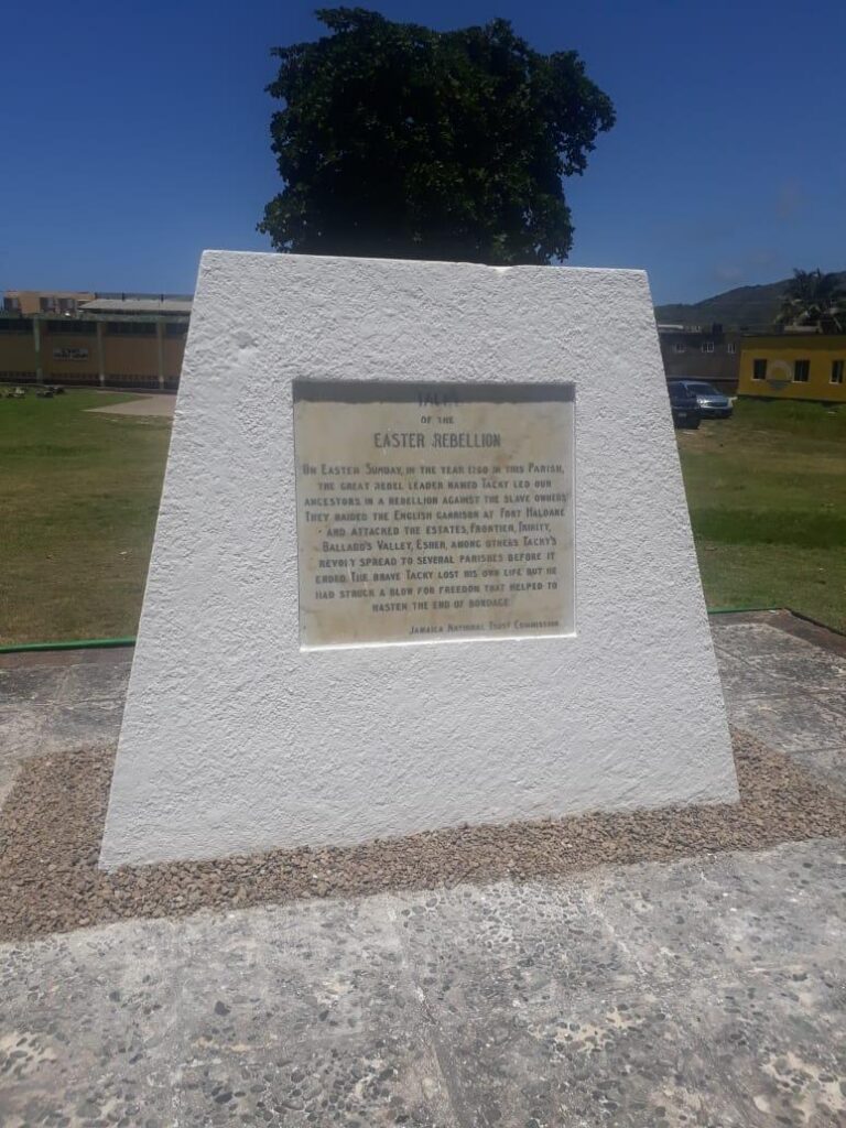 Tacky's rebellion monument 