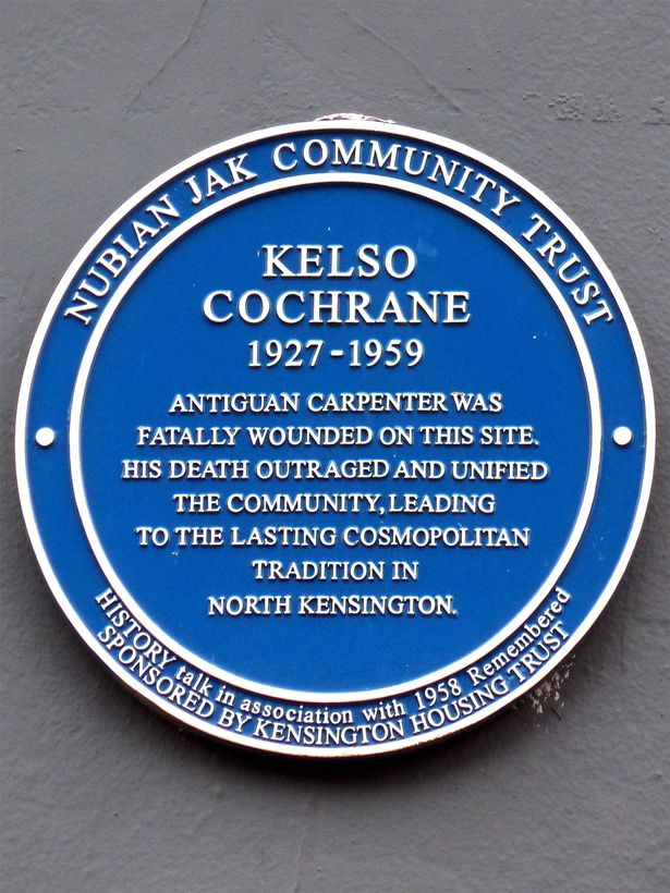 Kelso Cochrane blue plaque