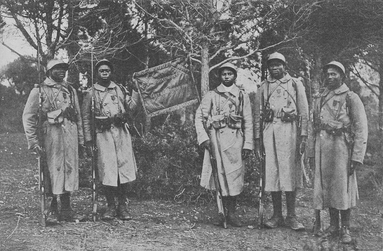 Senegalese soldiers in French army WW1